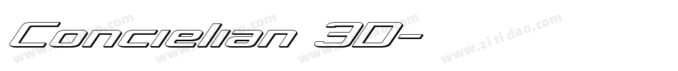 Concielian 3D字体转换